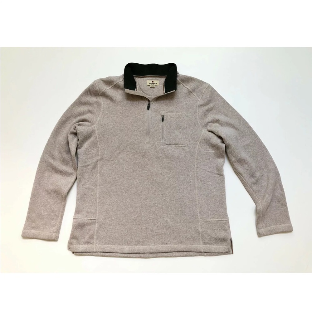 Woolrich Mens Angler 1/4 Zip Fleece Sweater Sz XL